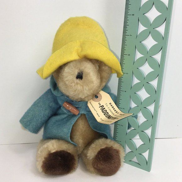 Paddington Bear Plush Darkest Peru To London England 11" Eden Toys Vintage 1975 - Picture 9 of 12